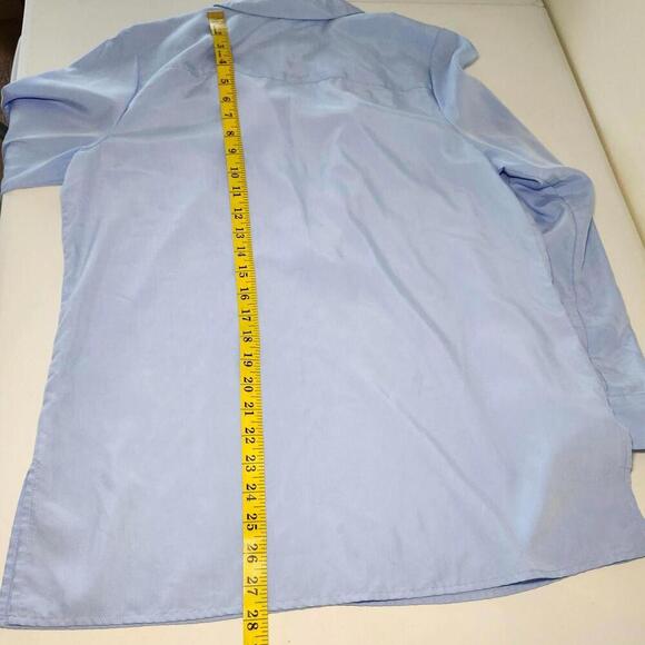 Chico's Women's Light Blue Long Sleeve Blouse Size 1 - Picture 5 of 8